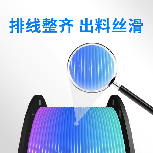 3D-печать Поставки PLA Градиент шелковой градиент радужный цвет Поставки PLA Двухцветные принадлежности Трехцветные многоцветные матовые радужные конфеты. Смешание расходные материалы для смешивания градиента шелковых