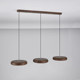 Package installation of full spectrum eye protection wood grain dining room chandelier