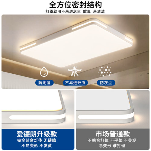 客厅灯现代简约大气主灯全光谱护眼超薄led吸顶灯全屋大厅大灯具 - 图2