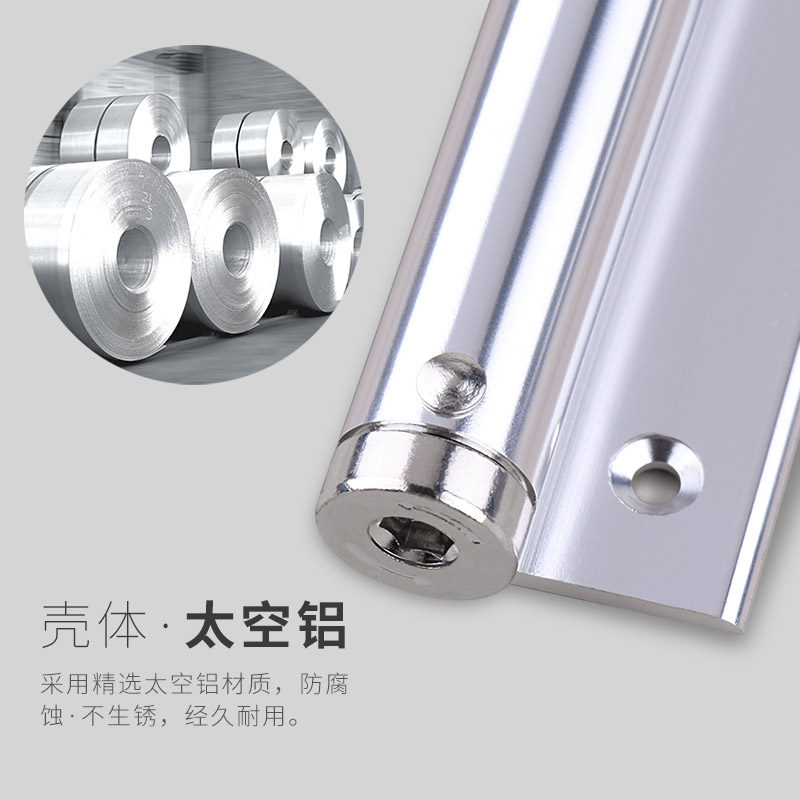 简易闭门器家用关门神器无液压缓冲弹簧合页隐形门自动关门器静音-图1