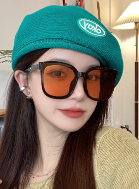 防紫外线防晒圆形墨镜时尚潮流女