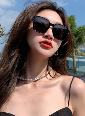 防紫外线方形眼镜时尚女性韩版潮