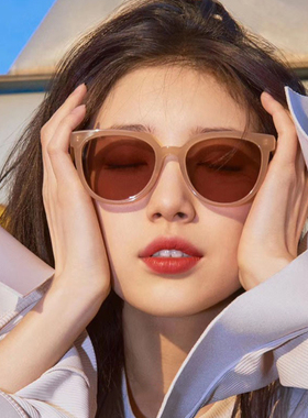 GM茶色女网潮防紫外线太阳眼镜