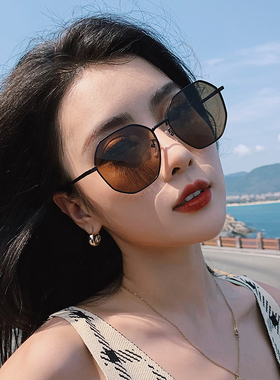 墨镜ins韩版圆脸蹦迪显瘦太阳镜