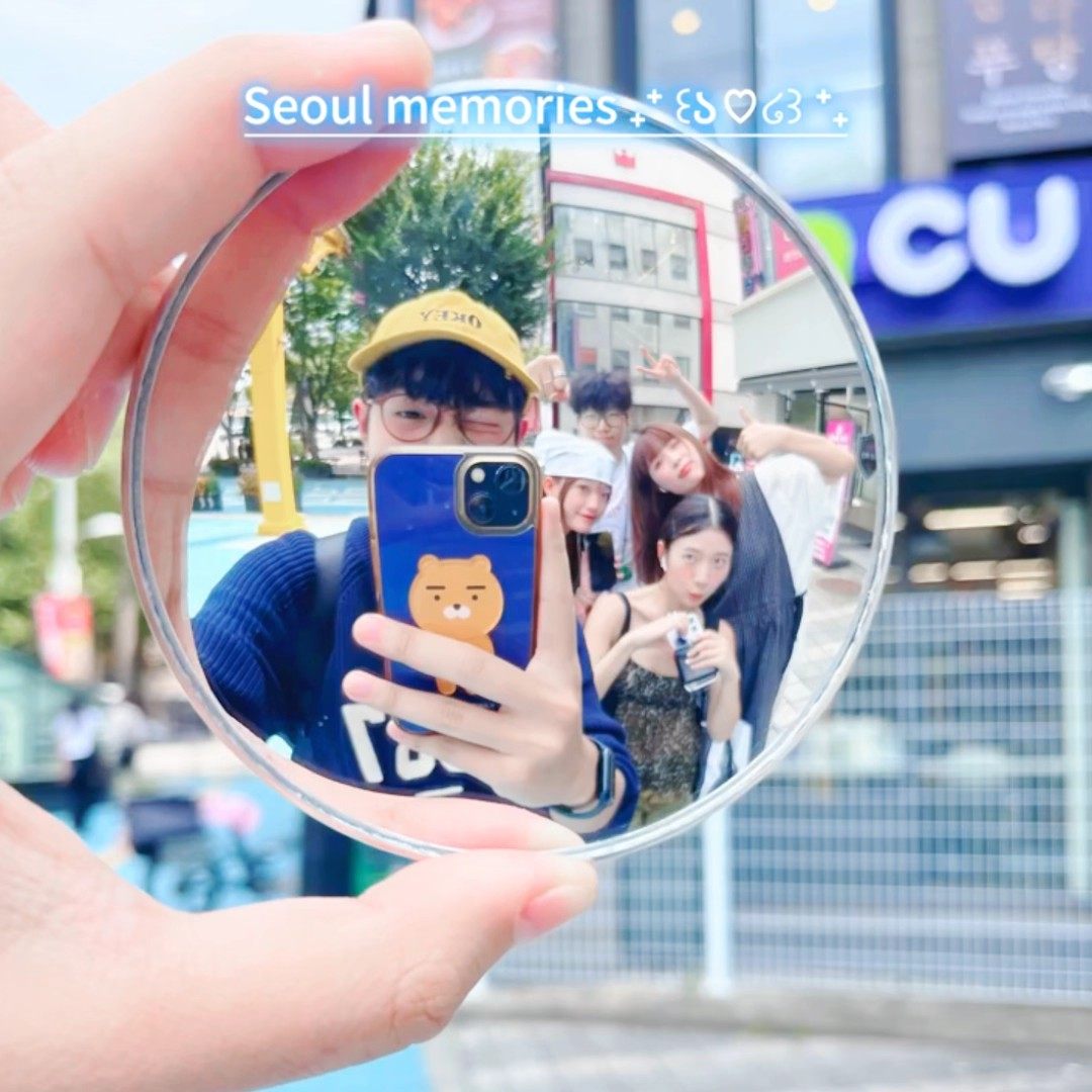 小红书同款旅行凸透反光镜高透镜面旅游拍照好物一人行拍照打卡,淘宝优惠券,粉丝福利购,淘宝优惠卷