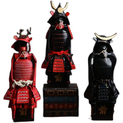 日本盔甲铁武士居酒屋复古甲胄装饰料理店餐厅创意摆件日式工艺品 虎窝淘