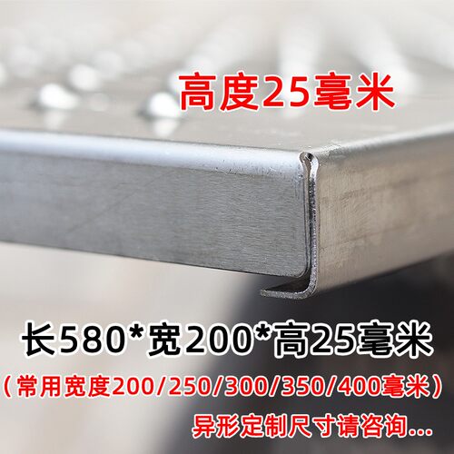 定制厨房防鼠不锈钢地沟盖板水沟格栅排水沟下水道阴沟雨水篦子沟 - 图1