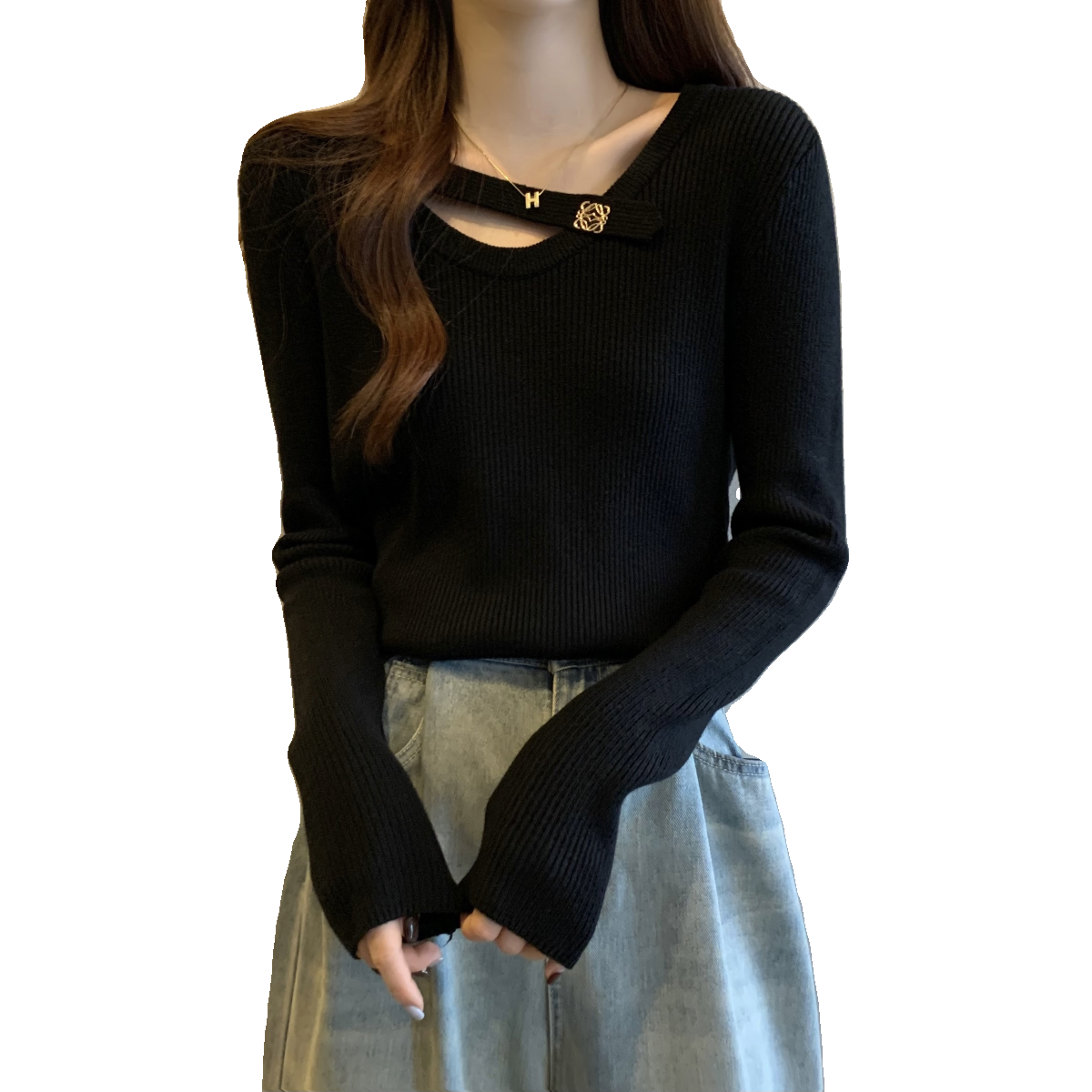 大码女装小心机设计感毛衣打底衫胖mm洋气减龄显瘦别致针织上衣女,淘宝优惠券,粉丝福利购,淘宝优惠卷