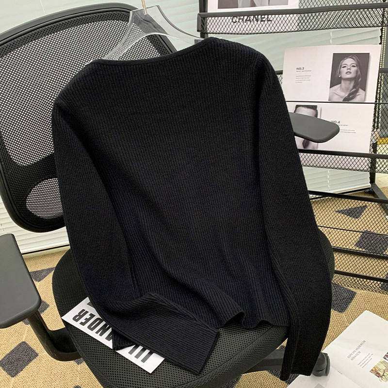 宽松显瘦【80-200斤】洋气小香风针织上衣女秋冬圆领时尚花边毛衣,淘宝优惠券,粉丝福利购,淘宝优惠卷