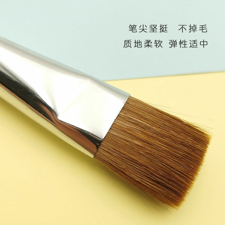 林都平头狼毫水粉画笔套装油画笔水彩笔丙烯笔初学者美术专业排笔,淘宝优惠券,粉丝福利购,淘宝优惠卷