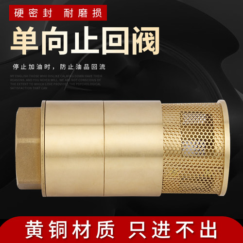 加油机底阀DN40底阀铜加油机底阀正星加油机底阀油罐双门止回底阀 - 图2