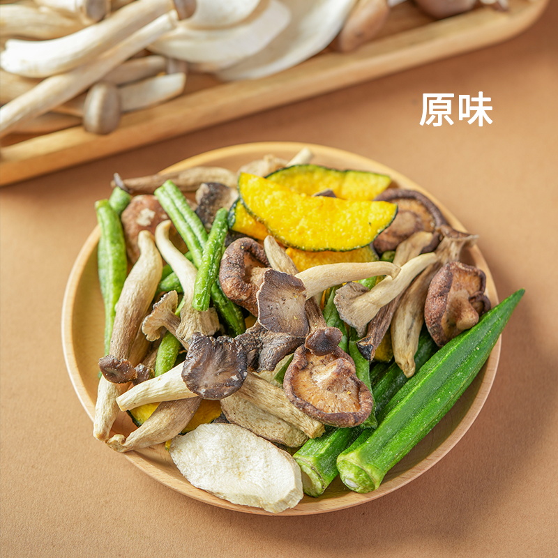 许氏醇品 私房蔬菜菌菇脆蔬菜干即食脱水酥脆解馋休闲营养小零食 - 图0