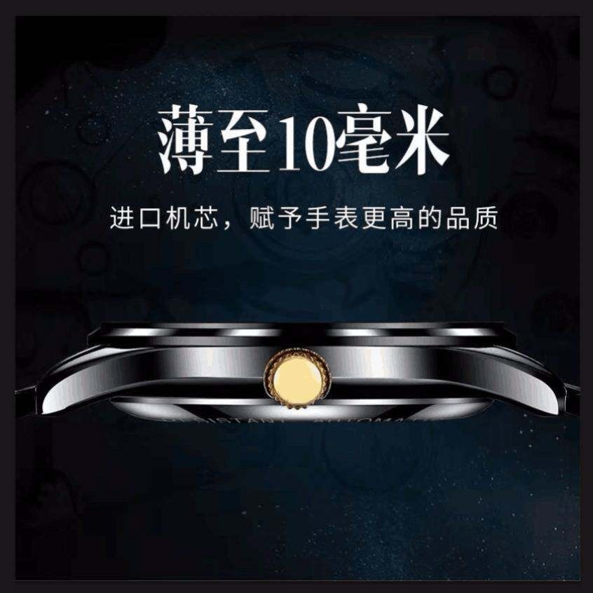 夜光防水情侣款双日历蝴蝶扣石英表 天豪饰品国产腕表