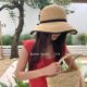 Romantic Hepburn style 100% natural raffia hat