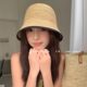 Breathable sun protection high-end raffia hat natural seaside