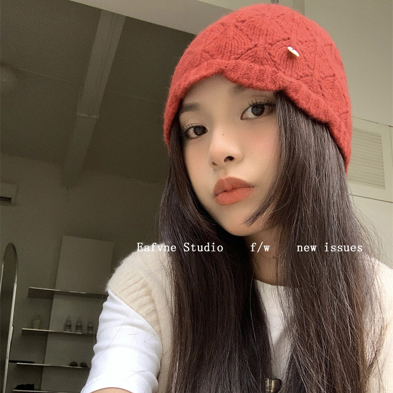 100%羊毛水桶帽高品质盆帽堆堆帽子女秋冬柔软毛线针织帽保暖冷帽,淘宝优惠券,粉丝福利购,淘宝优惠卷