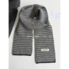 Black and white scarf color matching high-end handmade knitted