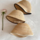 Breathable sun protection high-end raffia hat natural seaside