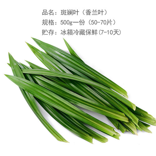 顺丰包邮 斑斓叶新鲜香兰叶班兰叶斑斓蛋糕千层糕芒果糯米饭500g - 图2