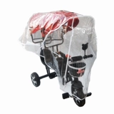 Детский ветрозащитный трехколесный велосипед для близнецов, дождевик для двоих, удерживающий тепло универсальный ветрозащитный чехол