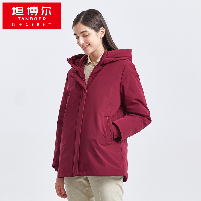 TB211566 商场同款 坦博尔羽绒服女冬中老年可脱卸纶胆妈妈外套 TB211566 商场同款 坦博尔羽绒服女冬中老年可脱卸纶胆妈妈外套