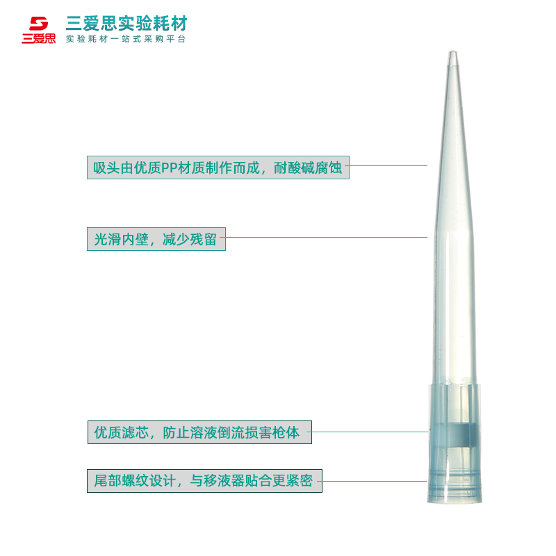 通用无菌盒装移液器带滤芯吸头赛默飞大龙枪头10 200 1000 5000uL-图2