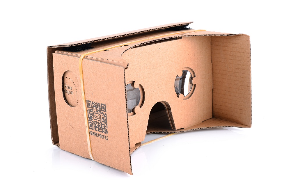 谷歌cardboard纸质vr头戴式高清3D虚拟现实眼镜纸盒手机专用DIY款-图2