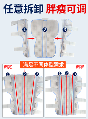 麦德威膝关节固定支具膝盖髌骨骨折夹板腿部护具半月板下肢支架