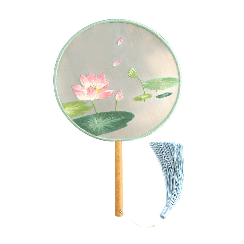 古风diy配饰手工材料包刺绣团扇制作创意节日礼物送男女朋友闺蜜