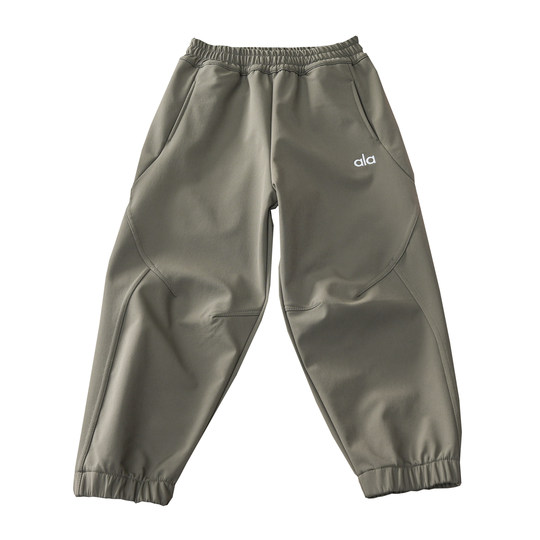 Boys and girls' fleece soft shell assault pants 2025 autumn and winter