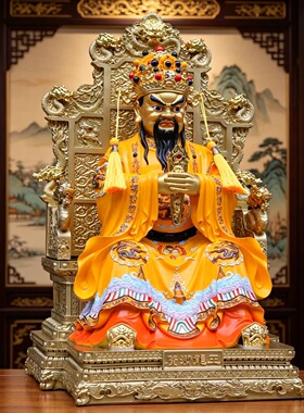 龙五爷树脂神像摆件广济龙王五台山龙王爷财神爷寺庙供奉家用佛堂