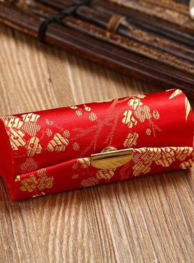 中国特色锦缎口红中式化妆品北京