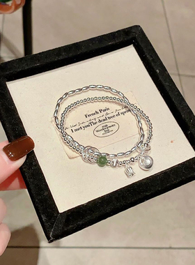 925银多圈时尚纯银福袋手链女款