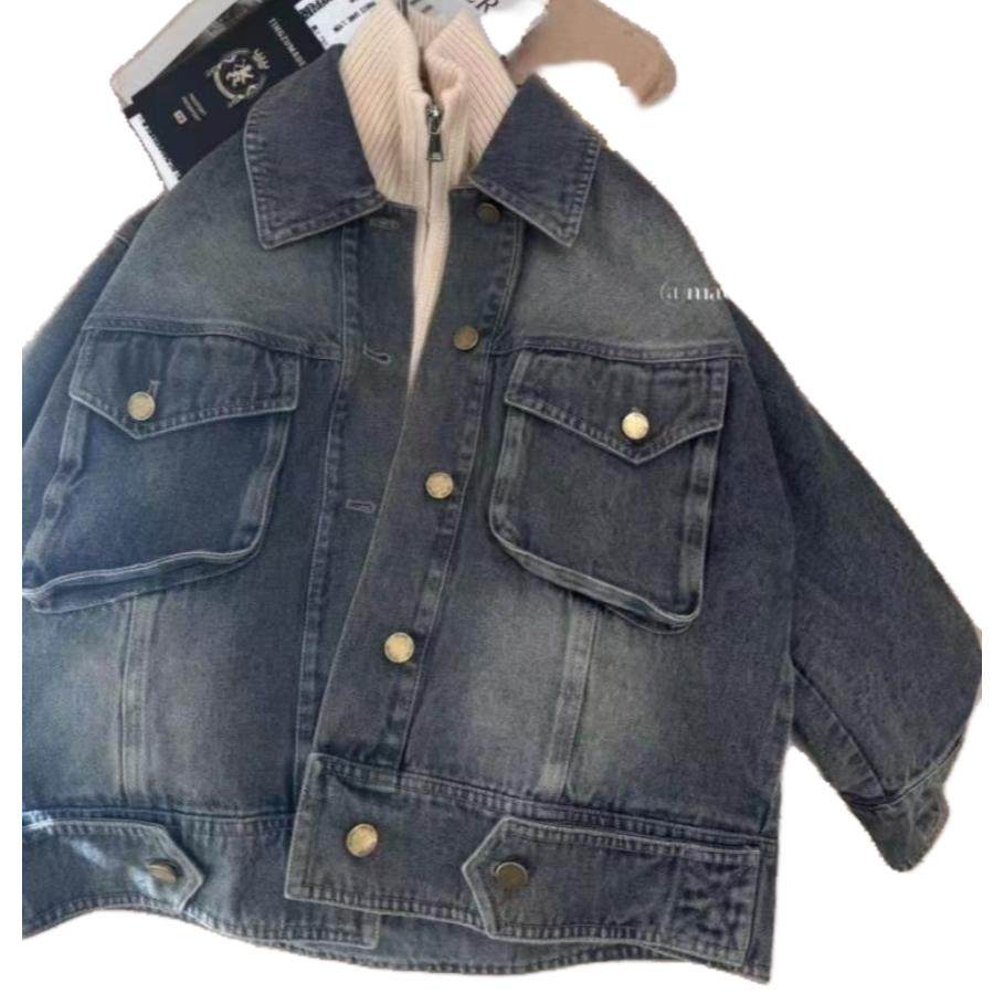 波拉韩国童装儿童韩版牛仔外套春秋装新款男女休闲百搭夹克衫潮,淘宝优惠券,粉丝福利购,淘宝优惠卷