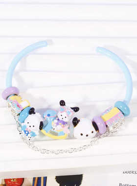 beads卡通串珠可爱帕恰狗手镯库洛米手链原创多巴胺少女闺蜜手饰