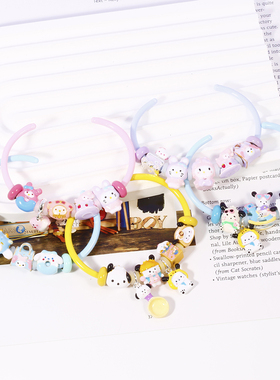 beads卡通串珠可爱美乐蒂手镯帕恰狗手链原创多巴胺少女闺蜜手饰