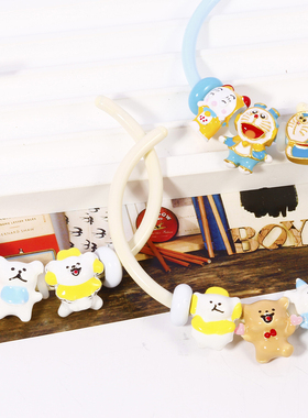 beads卡通串珠叮当猫线条够手镯豚鼠手链原创多巴胺少女闺蜜手饰