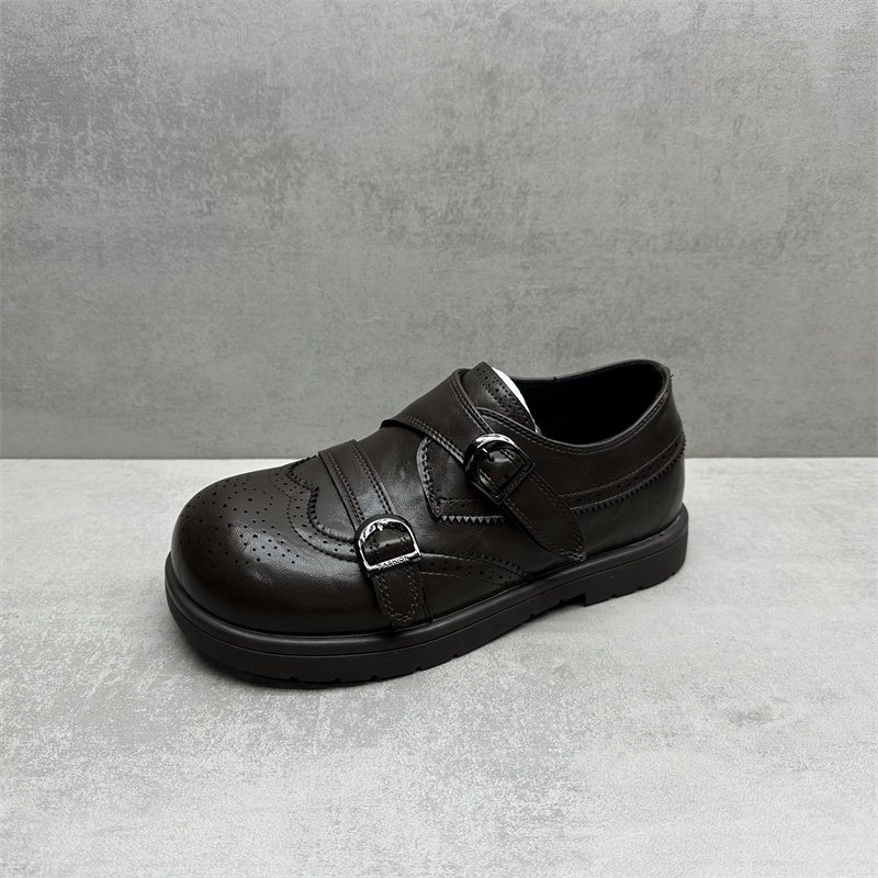 撤柜处理2026春款女鞋圆头平底舒适百搭英伦风布洛克圆头深口单鞋,淘宝优惠券,粉丝福利购,淘宝优惠卷