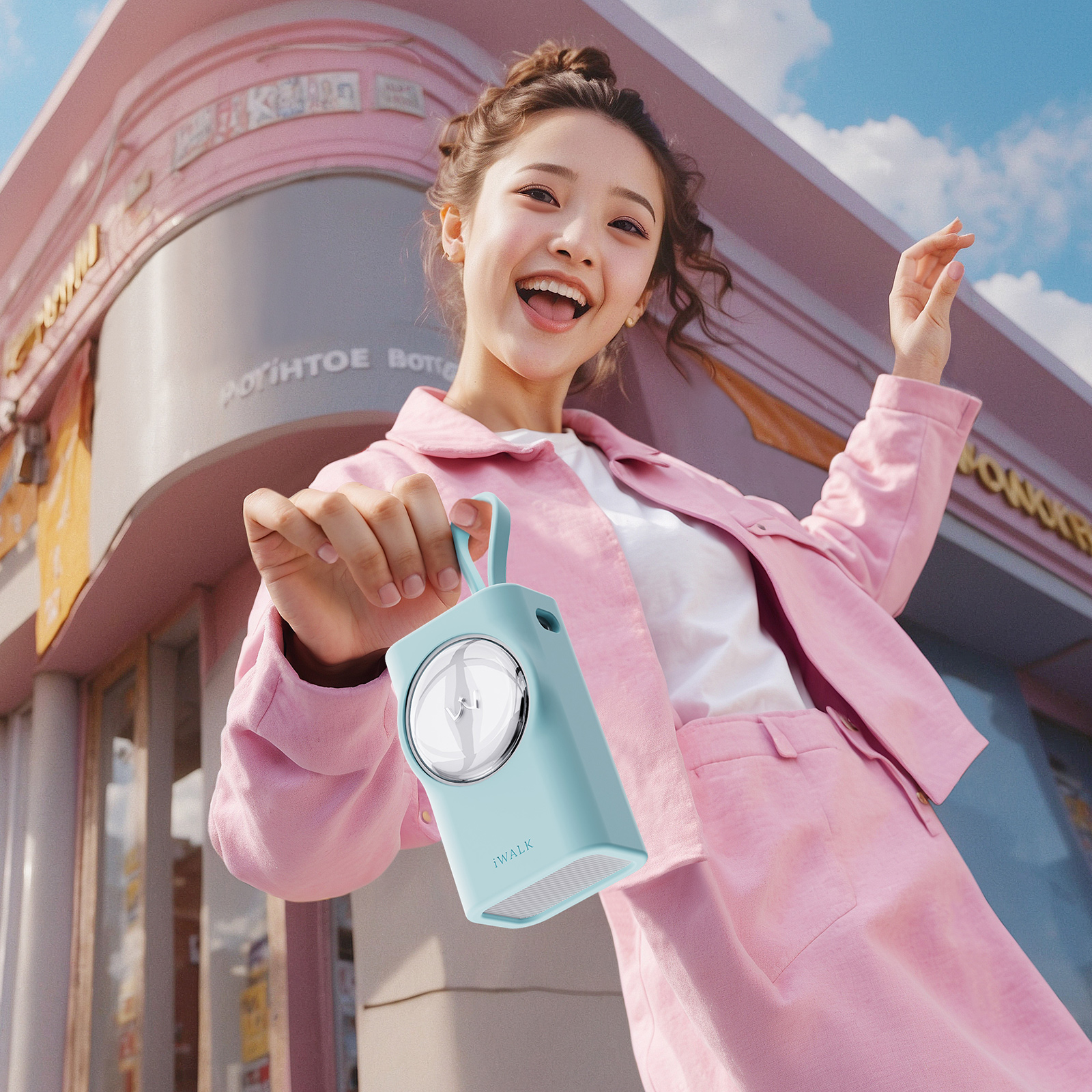 iWALK爱沃可拉拉宝伸缩线充电宝专属保护套迷你小巧便携小清新充电宝保护套移动电源 - 图1