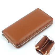 Japan original sheet 2023 new ladies genuine leather long wallet fashion head layer of cow leather womens handbags money clips