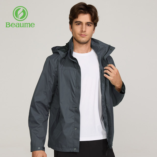 Beaume ເສື້ອກັນໜາວຜູ້ຊາຍ hooded detachable coat