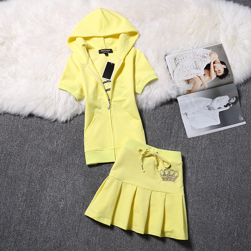 2018夏款超薄卫衣短裙两件套大码女运动套装