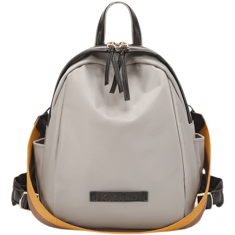 双肩包女2025新款时尚牛津布防水女士贝壳背包洋气休闲旅行通勤