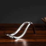 Туфли из нержавеющей стали на высоком каблуке, трубка, металлические аксессуары