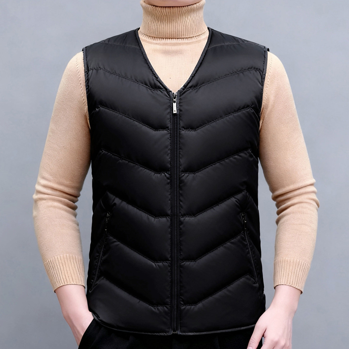 新款高端冬季男士羽绒马甲保暖背心中老年轻薄内穿羽绒服内胆马夹,淘宝优惠券,粉丝福利购,淘宝优惠卷