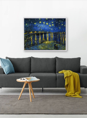 梵高罗纳河畔星夜北欧风成品名画