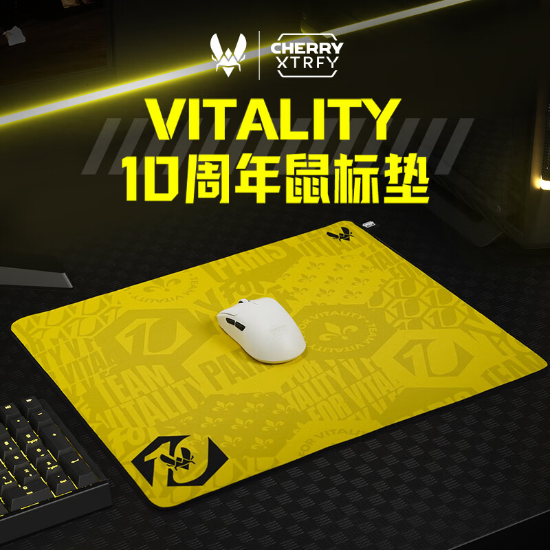 Xtrfy GP5 Vitality小蜜蜂鼠标垫十周年纪念款CSGO电竞游戏ZyWoo-图0