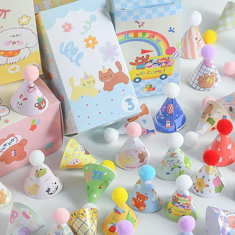 复古ins风毛球小帽子烘焙蛋糕装饰迷你生日帽节日甜品台烘焙插件,淘宝优惠券,粉丝福利购,淘宝优惠卷