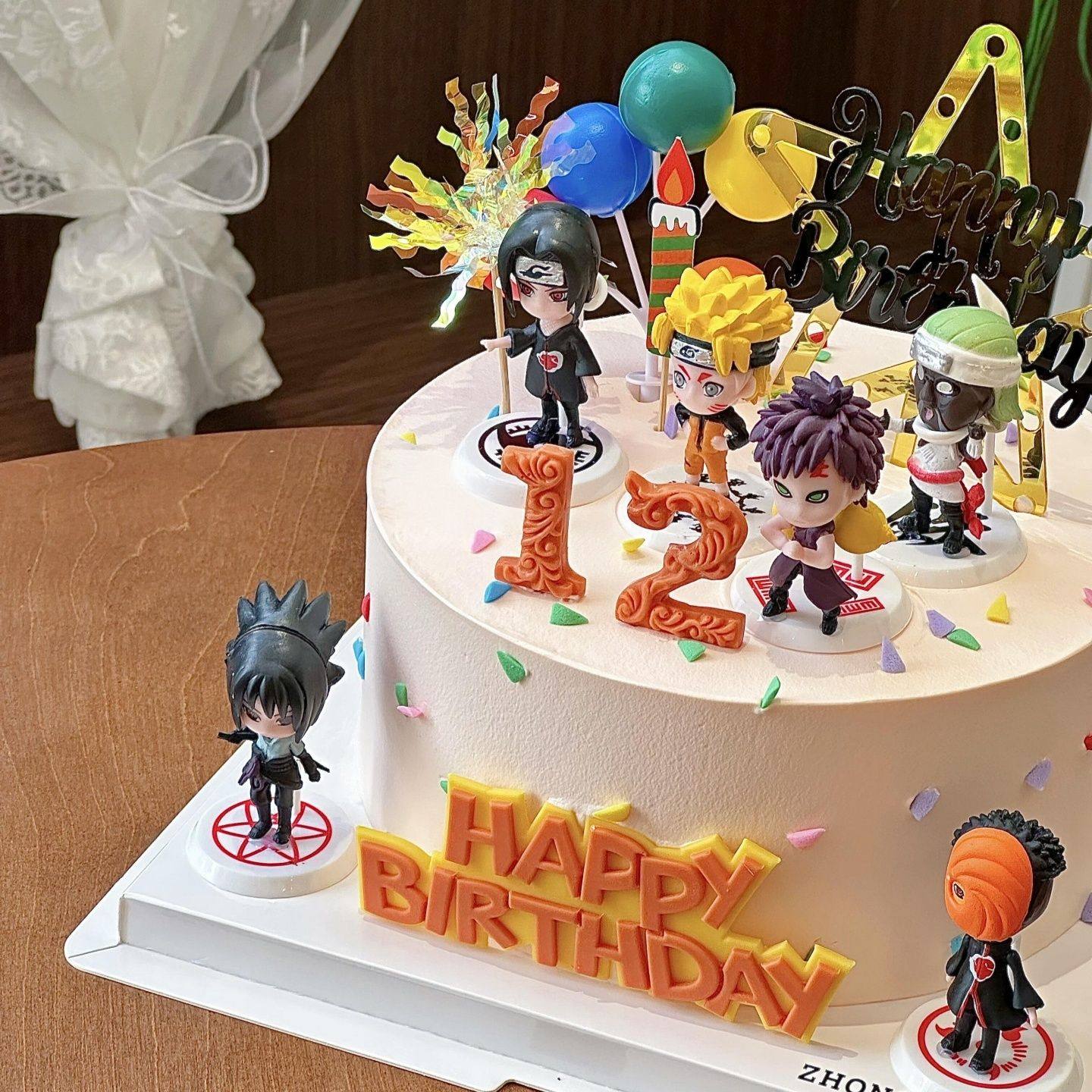 火影忍者蛋糕装饰金色五角星happy字母模具男孩男生生日甜品摆件,淘宝优惠券,粉丝福利购,淘宝优惠卷