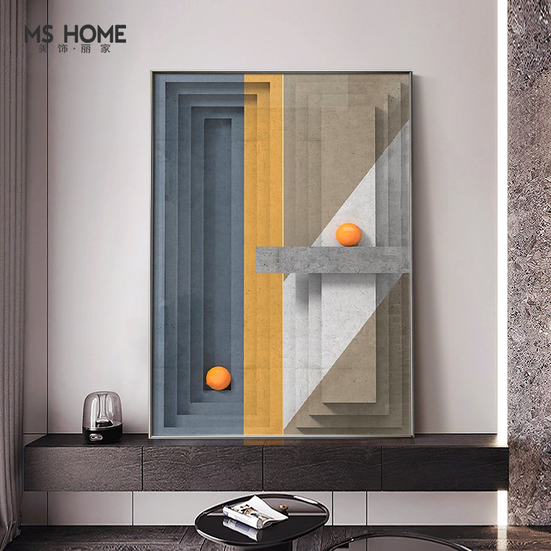 现代简约抽象3d立体几何玄关挂画 美饰丽家现代装饰画